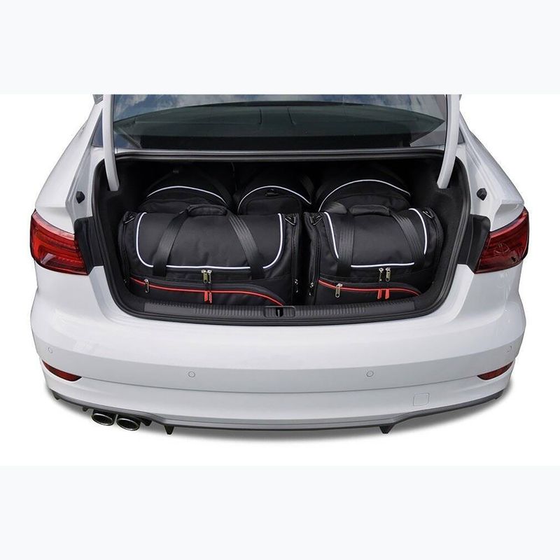 KJUST Kofferraumtaschen-Set Audi A3 Limousine 2013-2020 5 Stück schwarz 16