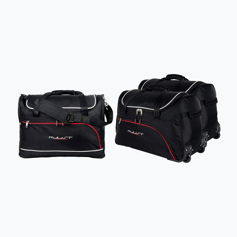 KJUST Audi Q2 Kofferraumtaschen Set 2016+ 3 Stück schwarz