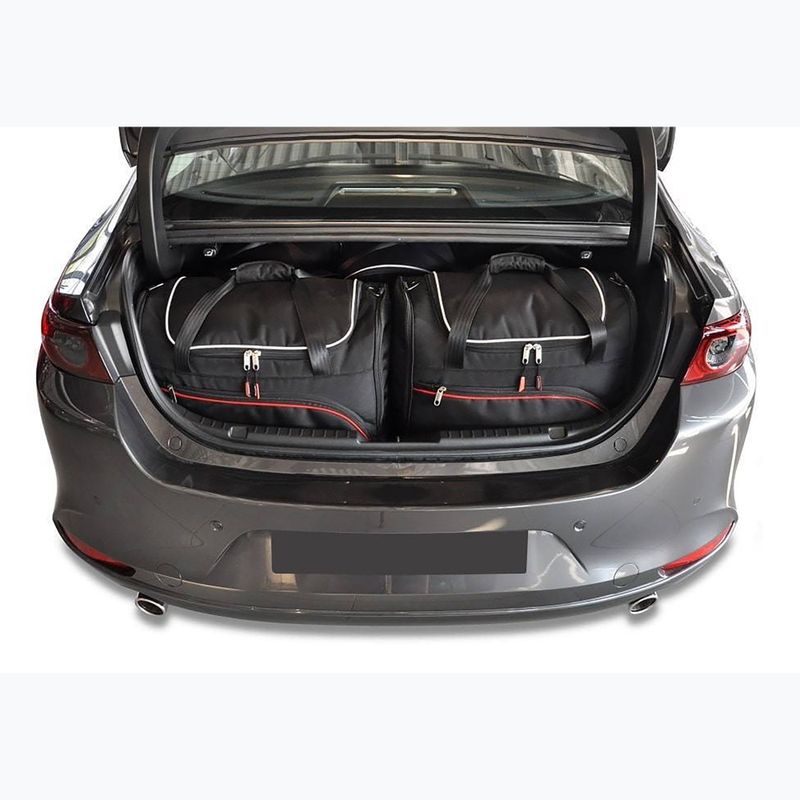 Gepäckträgertaschen-Set KJUST Mazda 3 Limousine 2018+ 5 Stk. Schwarz 11