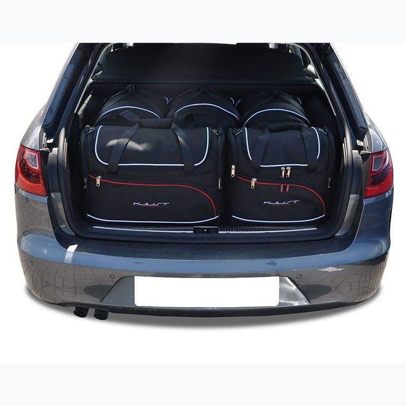 Gepäckträgertaschen-Set KJUST Seat Exeo ST 2009-2013 5 Stk. Schwarz 12