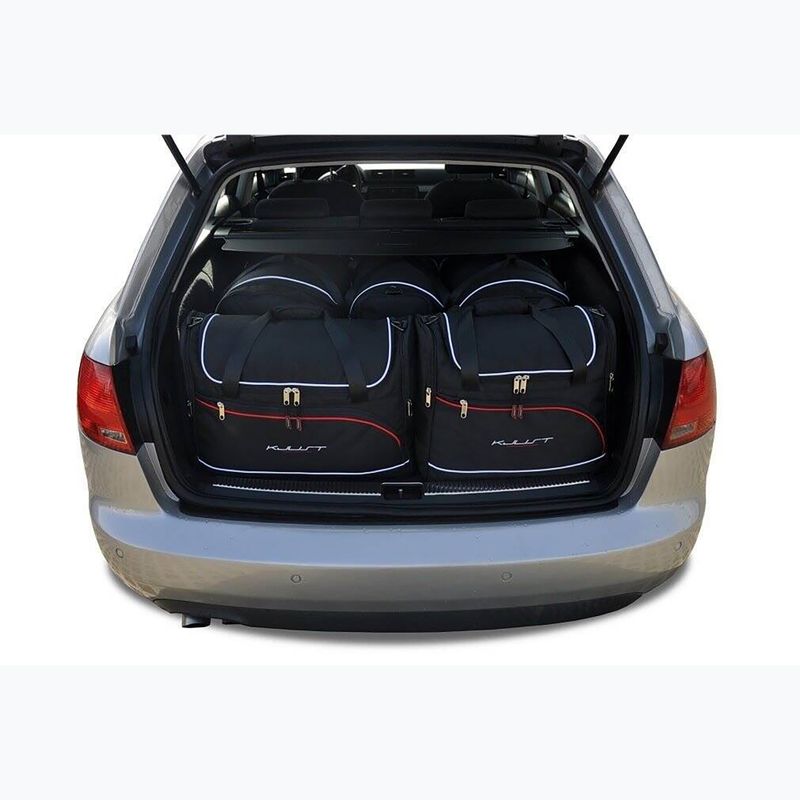 KJUST Kofferraumtaschen-Set Audi A4 Avant 2004-2008 5 Stück schwarz 18