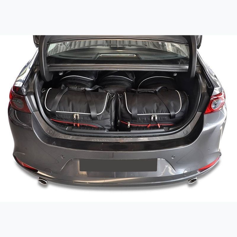 Gepäckträgertaschen-Set KJUST Mazda 3 Limousine 2018+ 5 Stk. Schwarz 12