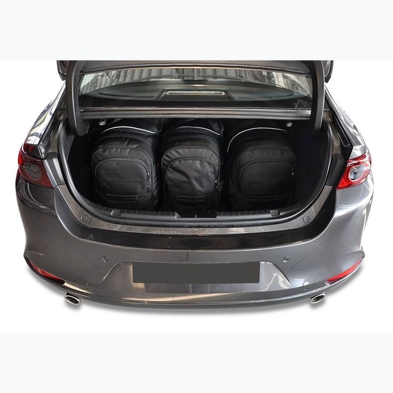 Gepäckträgertaschen-Set KJUST Mazda 3 Limousine 2018+ 5 Stk. Schwarz 14