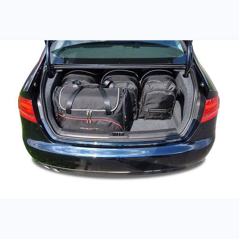 KJUST Kofferraumtaschen-Set Audi A4 Limousine 2007-2015 5 Stück schwarz 18