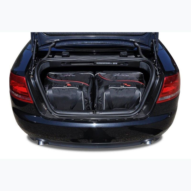 KJUST Kofferraumtaschen-Set Audi A4 Cabrio 2005-2009 4 Stück schwarz 15