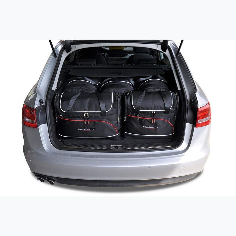 KJUST Kofferraumtaschen Set Audi A6 Avant 2011-2017 5 Stück schwarz 17