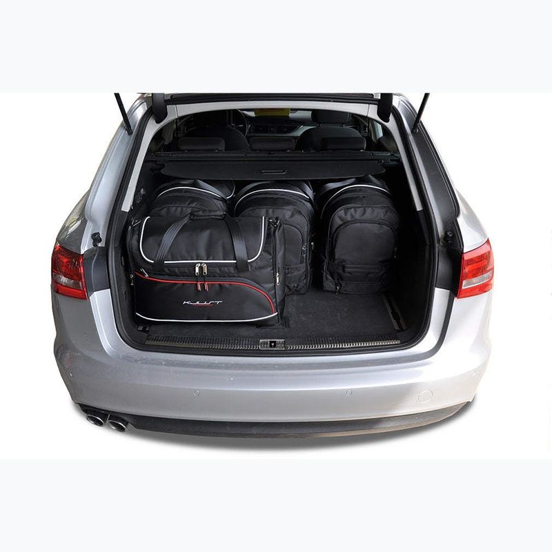 KJUST Kofferraumtaschen Set Audi A6 Avant 2011-2017 5 Stück schwarz 18