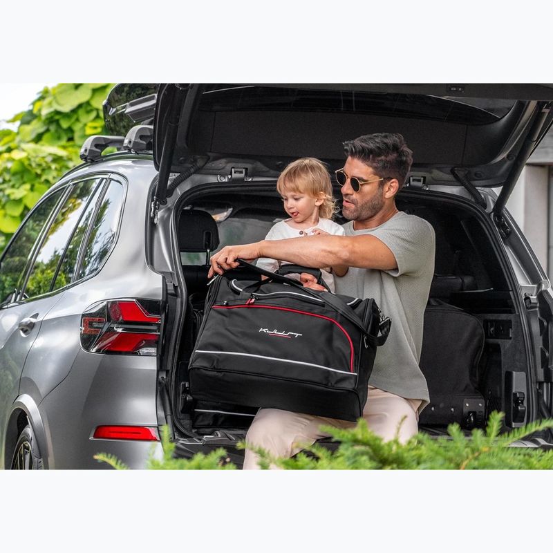 Gepäckträgertaschen-Set KJUST Mercedes-Benz E Cabrio 2009-2016 4 Stk. Schwarz 15