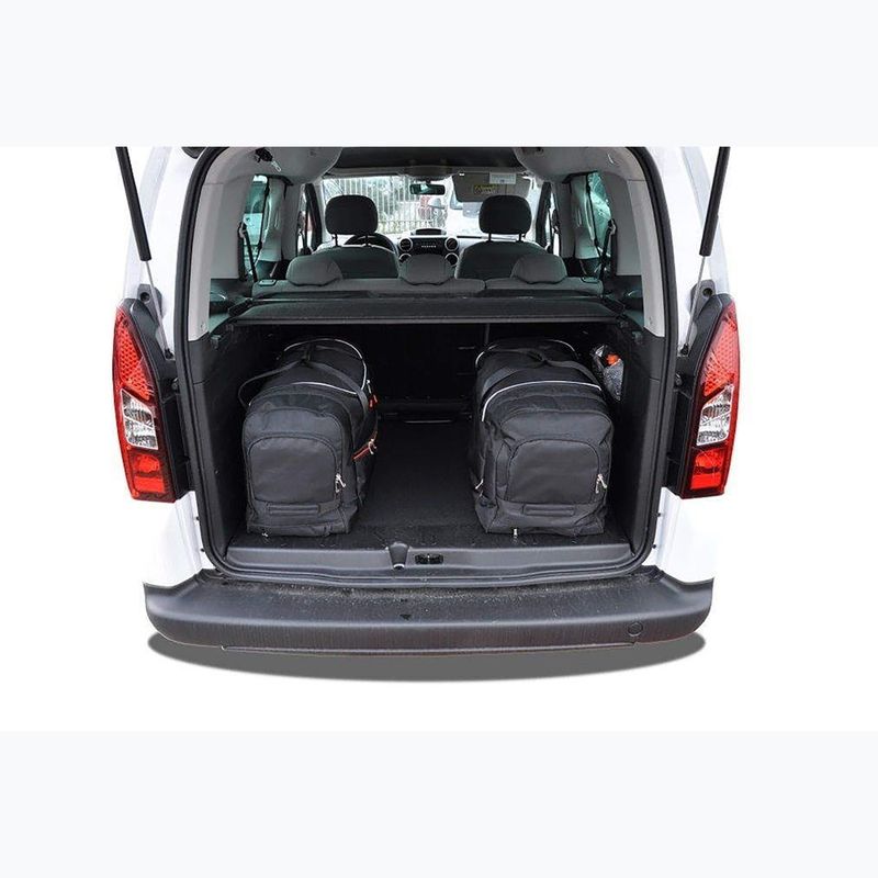 Gepäckträgertaschen-Set KJUST Peugeot Paartner 2008-2019 4 Stk. Schwarz 15