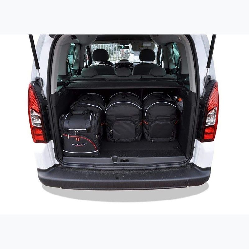 Gepäckträgertaschen-Set KJUST Peugeot Paartner 2008-2019 6 Stk. Schwarz 13