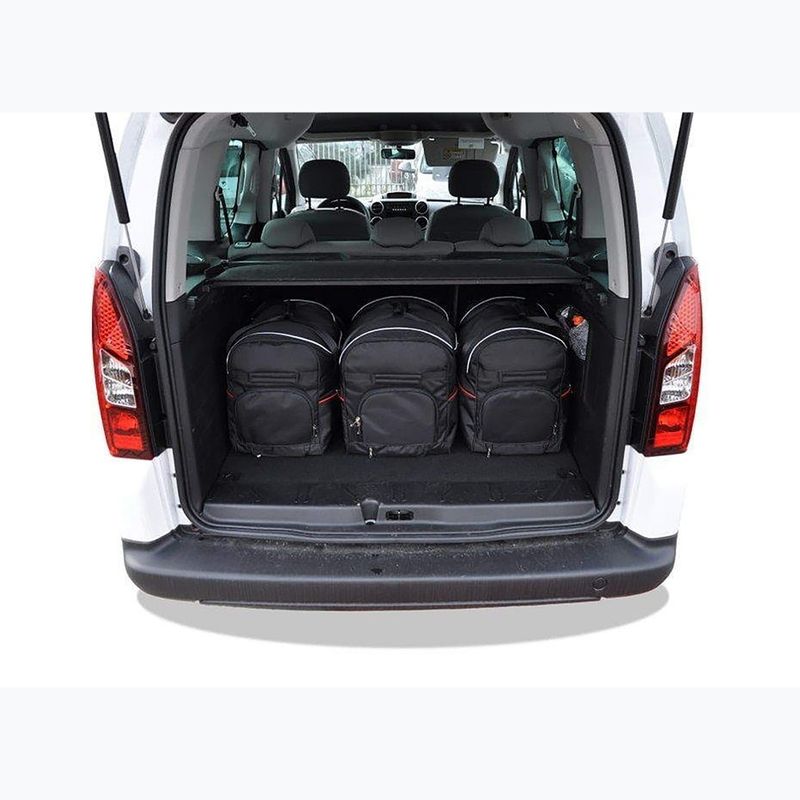 Gepäckträgertaschen-Set KJUST Peugeot Paartner 2008-2019 6 Stk. Schwarz 14