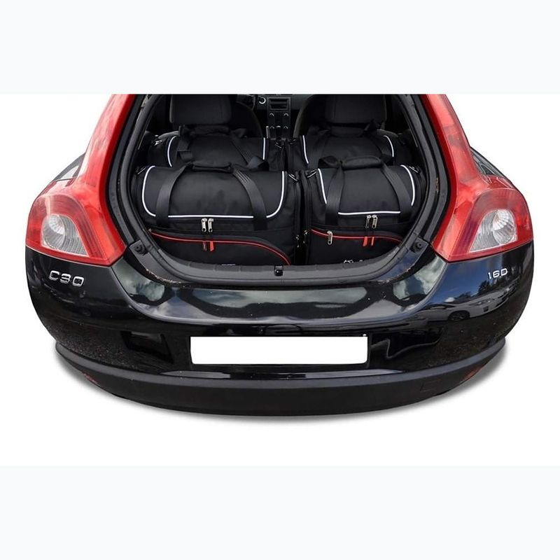 Gepäckträgertaschen-Set KJUST Volvo C30 2006-2012 4 Stk. Schwarz 10
