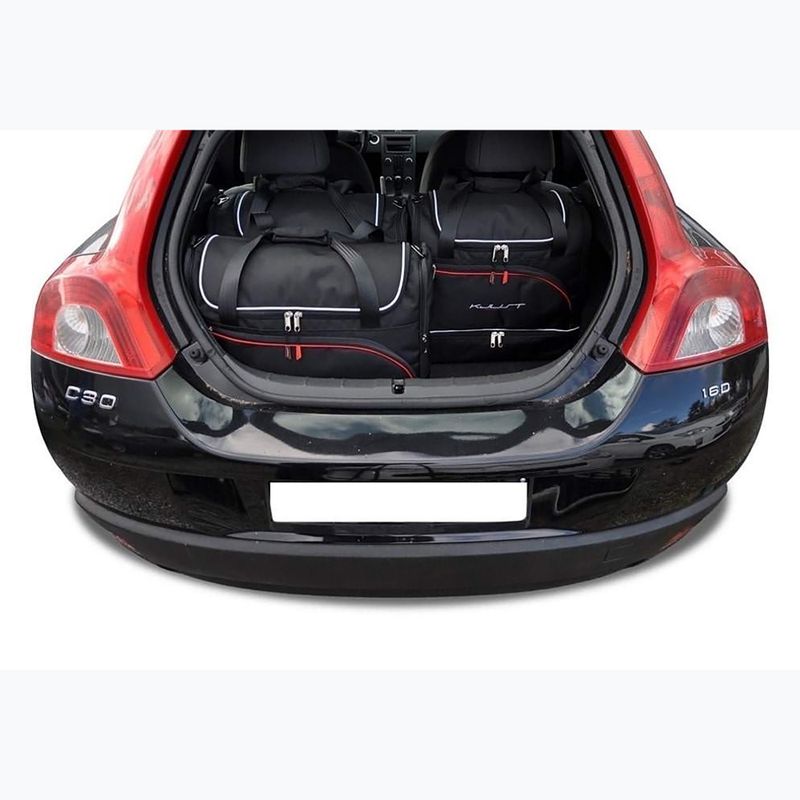 Gepäckträgertaschen-Set KJUST Volvo C30 2006-2012 4 Stk. Schwarz 11