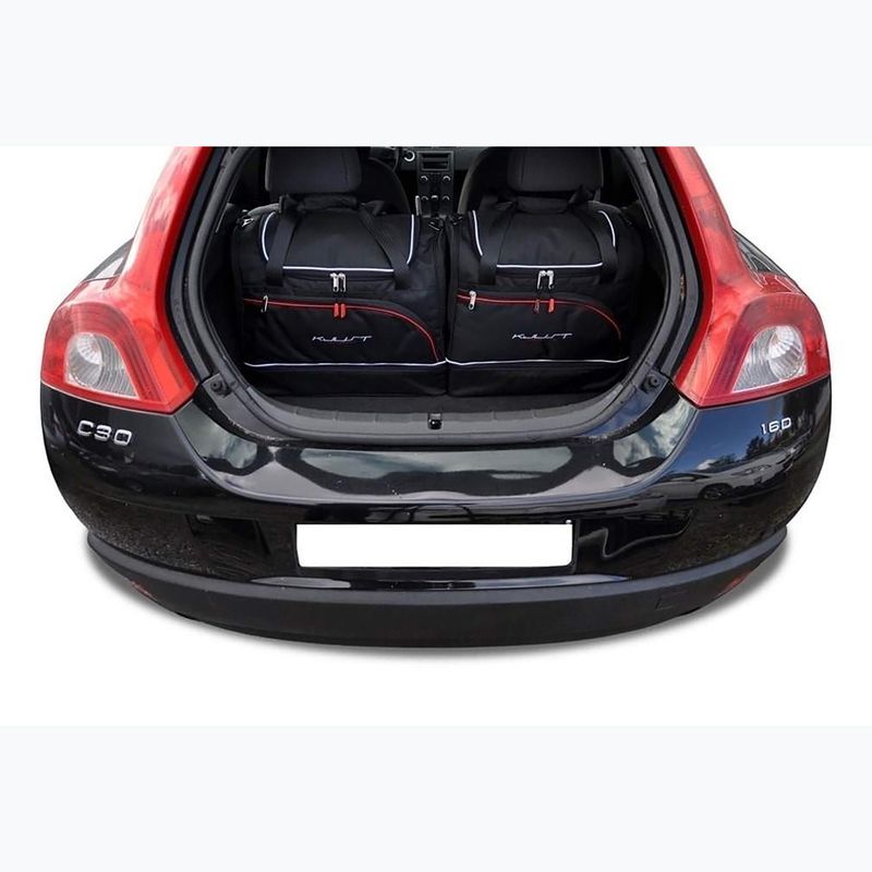 Gepäckträgertaschen-Set KJUST Volvo C30 2006-2012 4 Stk. Schwarz 12