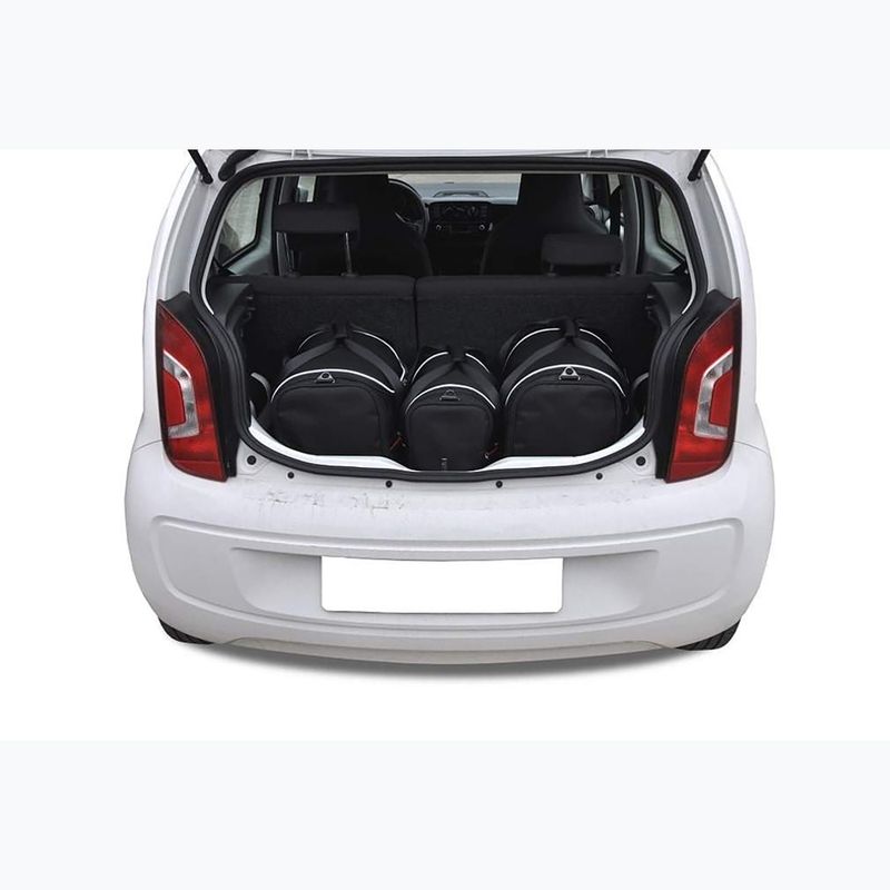 Gepäckträgertaschen-Set KJUST Volkswagen Up! 2011-2023 3 Stk. Schwarz 10