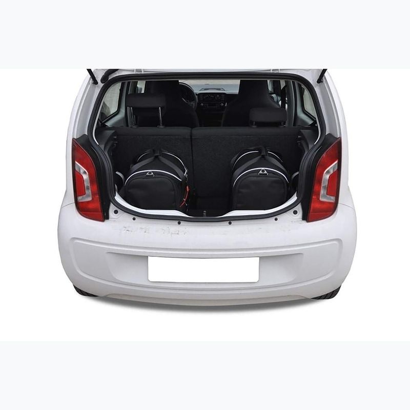 Gepäckträgertaschen-Set KJUST Volkswagen Up! 2011-2023 3 Stk. Schwarz 11