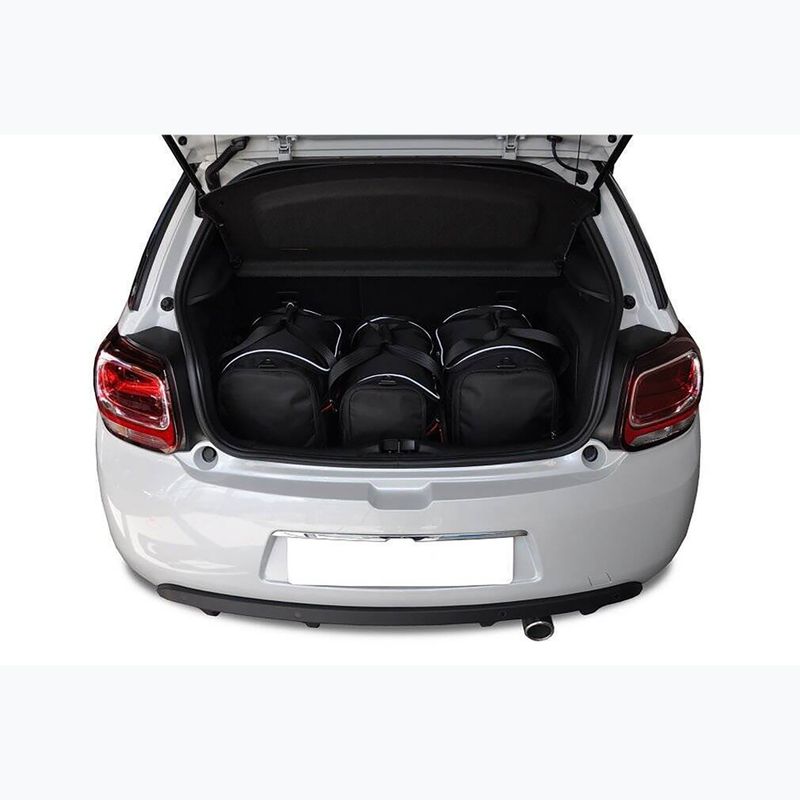 Gepäckträgertaschen-Set KJUST Citroen Ds3 Hatchback 2009-2016 3 Stk black 13