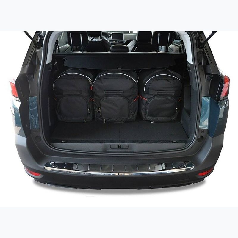 Gepäckträgertaschen-Set KJUST Peugeot 5008 2017+ 5 Stk. Schwarz 14