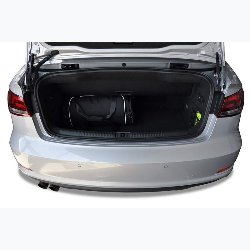 KJUST Audi A3 Cabrio 2014-2016 Gepäckraumtaschen Set 4 Stück schwarz 17