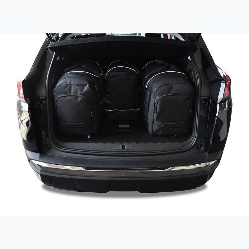 Gepäckträgertaschen-Set KJUST Peugeot 3008 2016+ 4 Stk. Schwarz 14