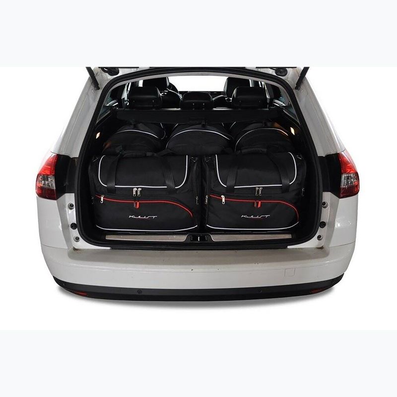 Set von Taschen für den Kofferraum KJUST Citroen C5 Tourer 2008-2017 5 Stk black 13