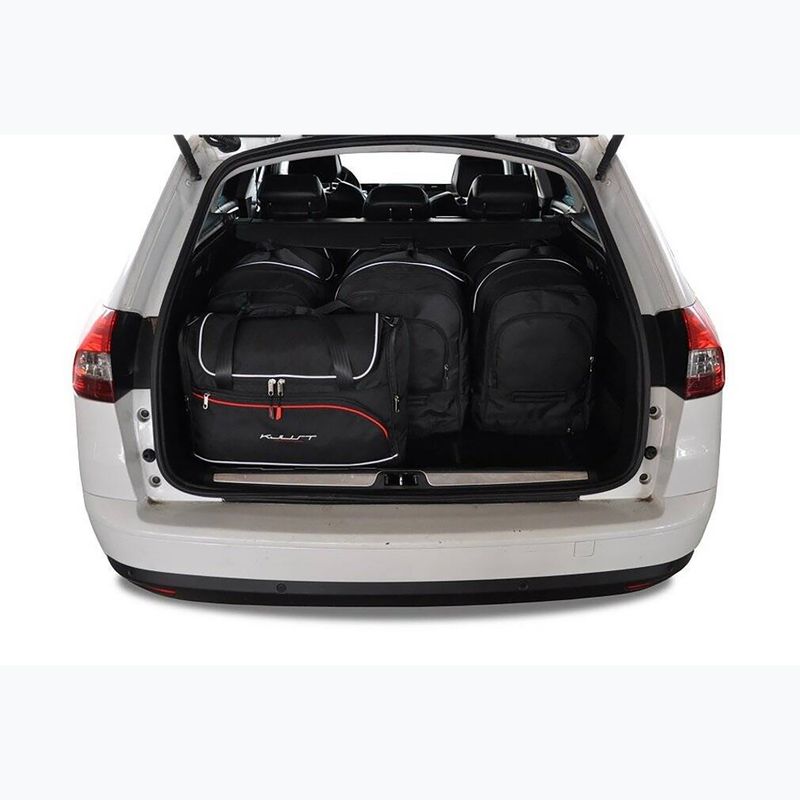 Set von Taschen für den Kofferraum KJUST Citroen C5 Tourer 2008-2017 5 Stk black 14