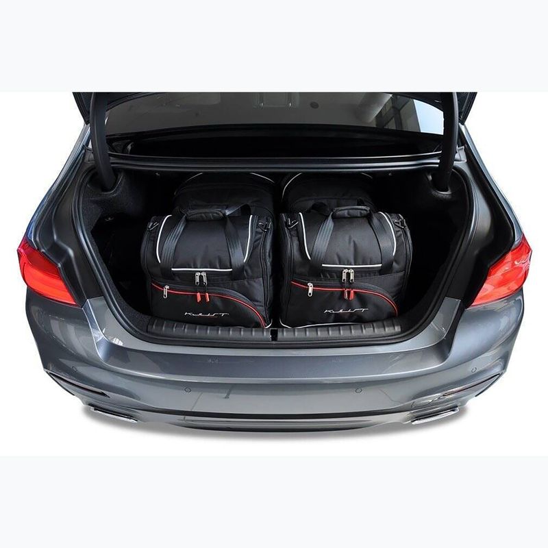 KJUST BMW 5 Limousine Kofferraumtaschen Set 2016-2023 4 Stück schwarz 14