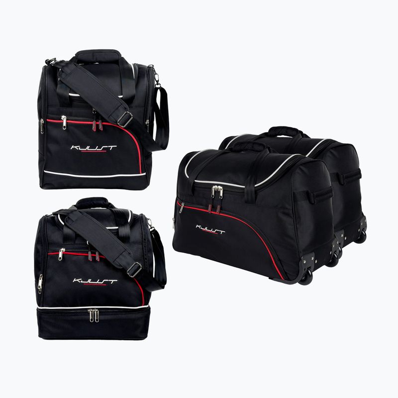 KJUST Audi Q2 Kofferraumtaschen-Set 2016+ 4 Stück schwarz