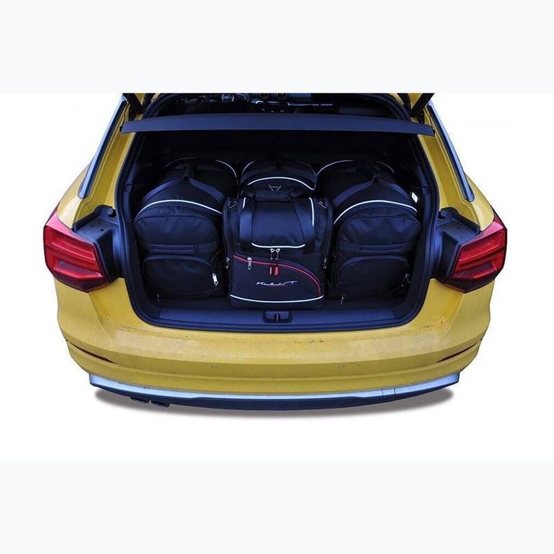KJUST Audi Q2 Kofferraumtaschen-Set 2016+ 4 Stück schwarz 16