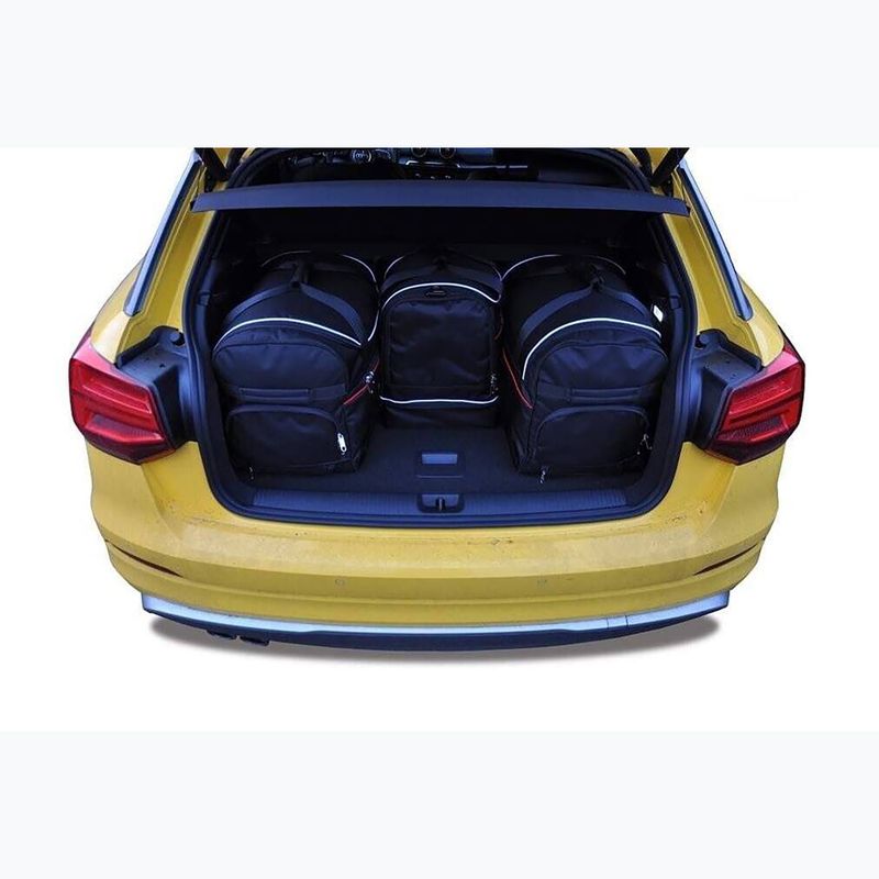 KJUST Audi Q2 Kofferraumtaschen-Set 2016+ 4 Stück schwarz 17