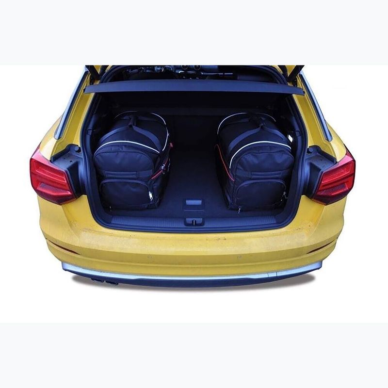 KJUST Audi Q2 Kofferraumtaschen-Set 2016+ 4 Stück schwarz 18
