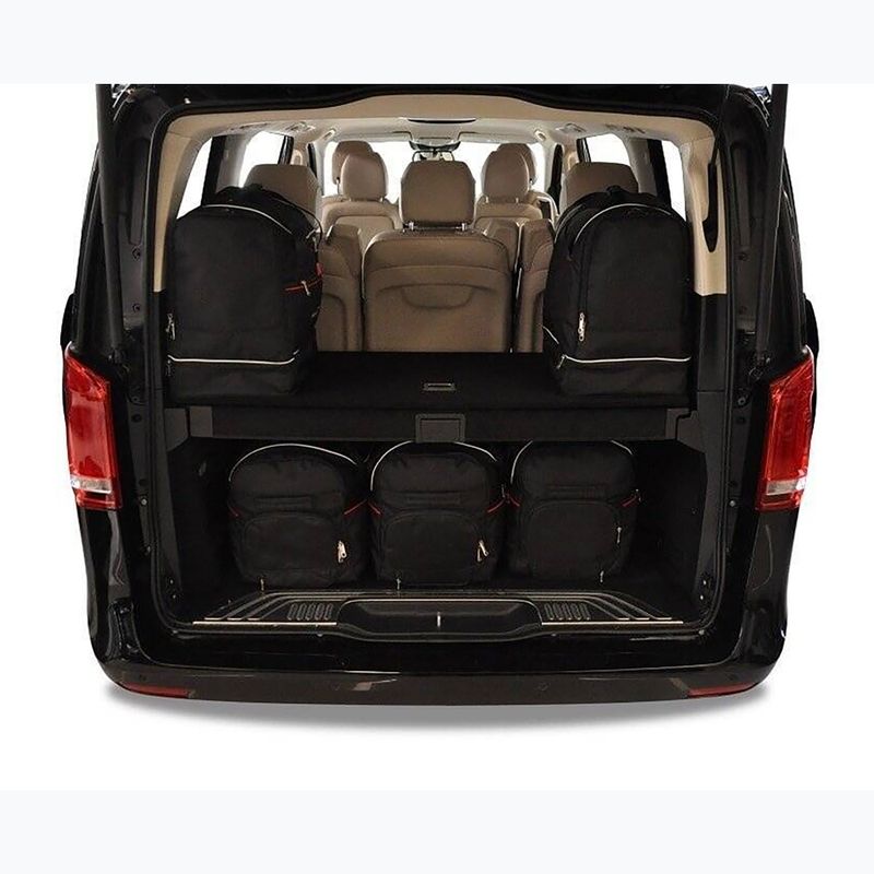 Gepäckträgertaschen-Set KJUST Mercedes-Benz V Long 2015+ 7 Stk. Schwarz 14