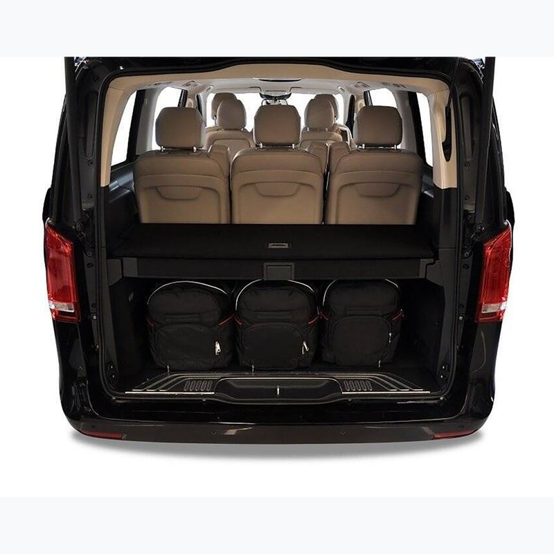 Gepäckträgertaschen-Set KJUST Mercedes-Benz V Long 2015+ 7 Stk. Schwarz 15