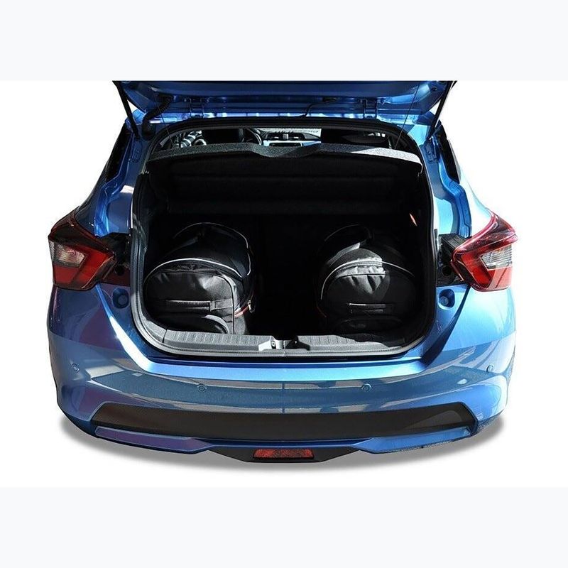 Gepäckträgertaschen-Set KJUST Nissan Micra 2017+ 3 Stk. Schwarz 13