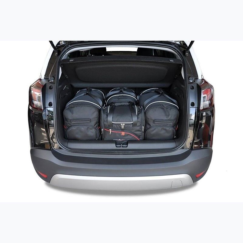 Gepäckträgertaschen-Set KJUST Opel Crossland X 2017+ 4 Stk. Schwarz 12