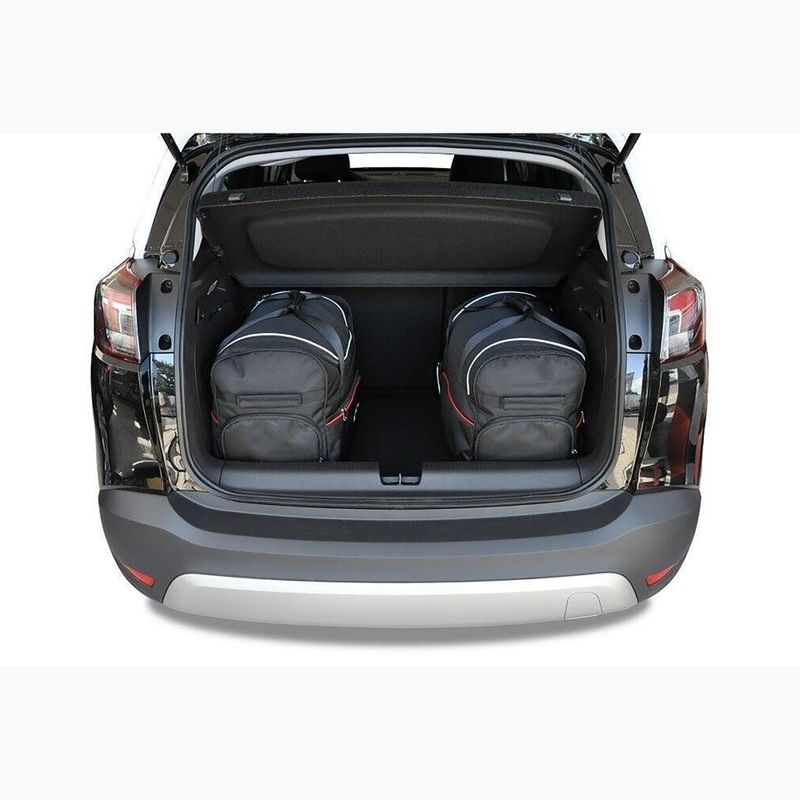 Gepäckträgertaschen-Set KJUST Opel Crossland X 2017+ 4 Stk. Schwarz 14
