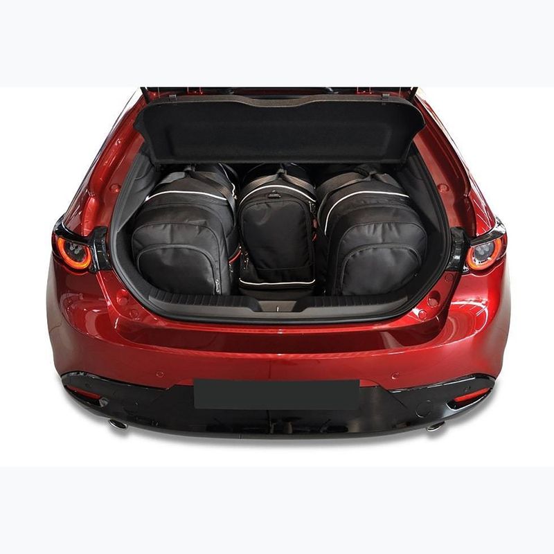 Gepäckträgertaschen-Set KJUST Mazda 3 Hatchback 2018+ 4 Stk. Schwarz 14