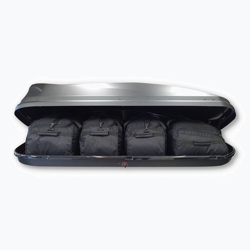 KJUST Dachboxen-Taschen-Set 4 Stück schwarz