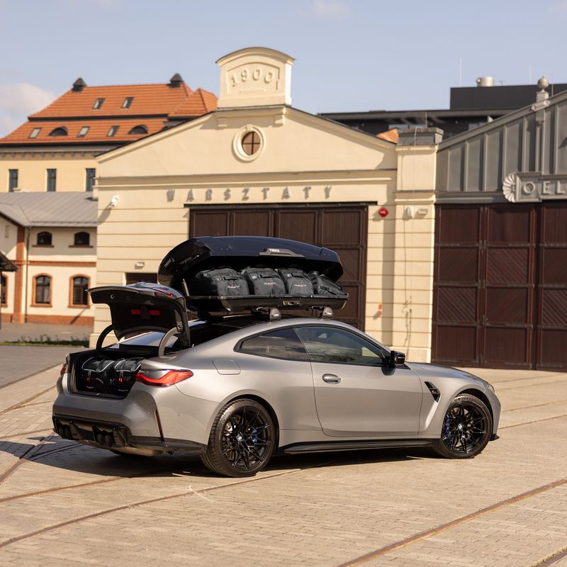 KJUST Dachboxen-Taschen-Set 4 Stück schwarz 16