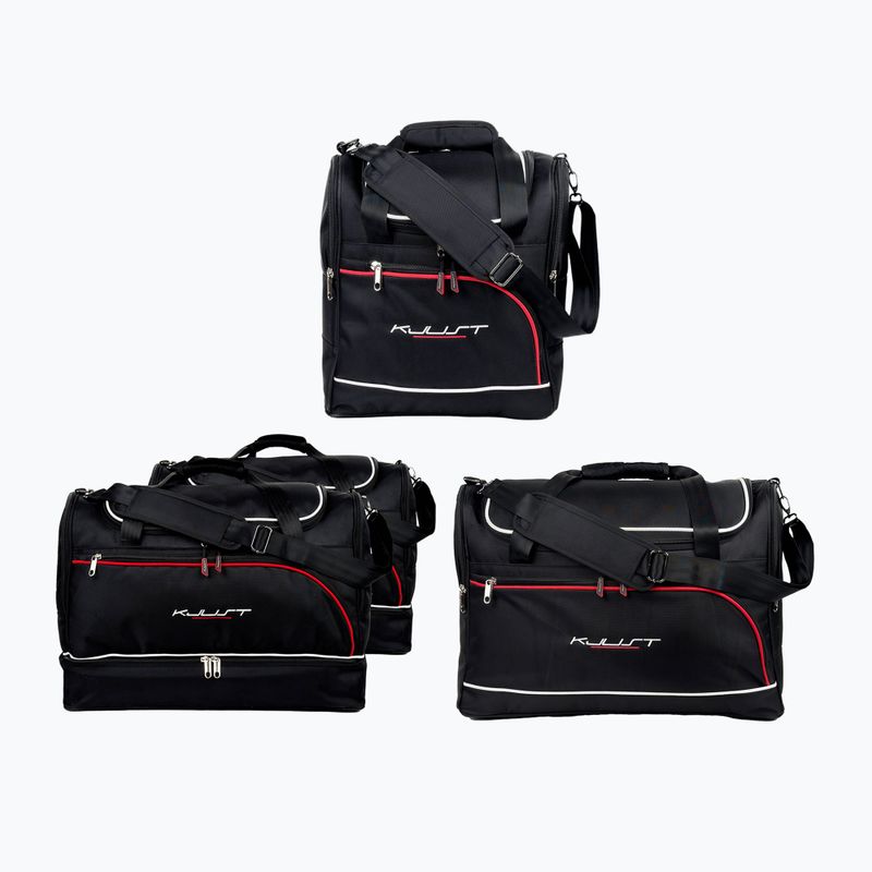 KJUST Audi A5 Cabrio 2017-2018 Kofferraumtaschen Set 4 Stück schwarz