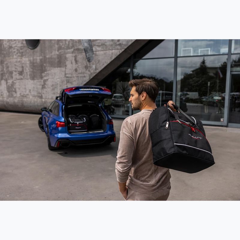 KJUST Audi A5 Cabrio 2017-2018 Kofferraumtaschen Set 4 Stück schwarz 19