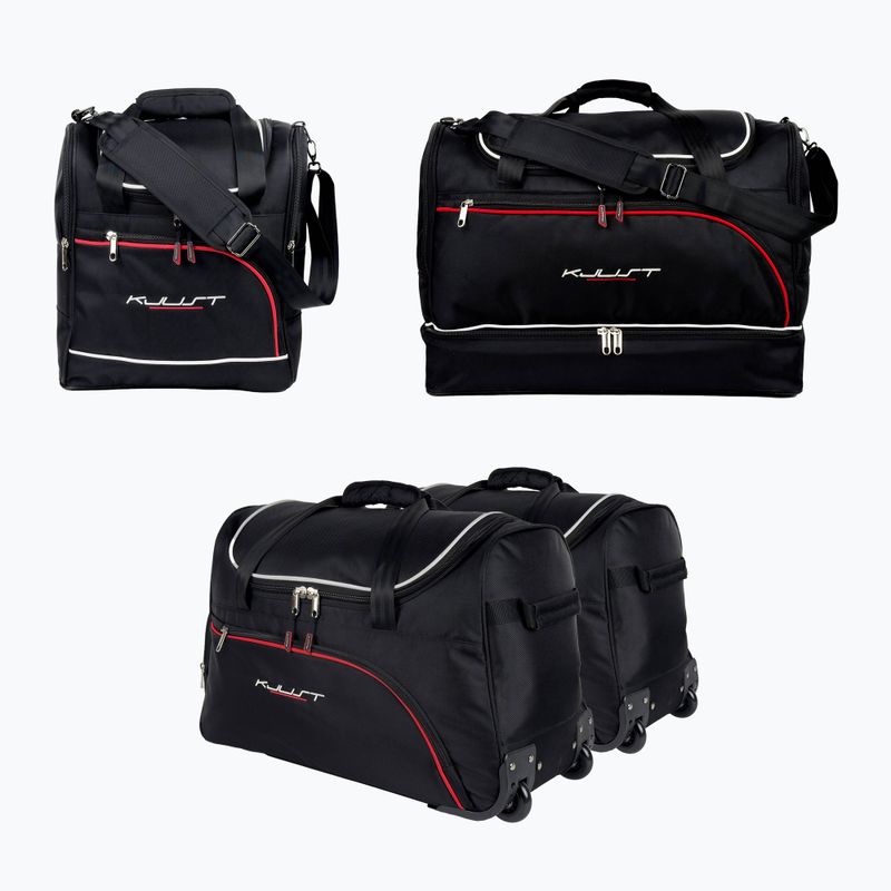 Gepäckträgertaschen-Set KJUST Mercedes-Benz A Hatchback 2018+ 4 Stk. Schwarz