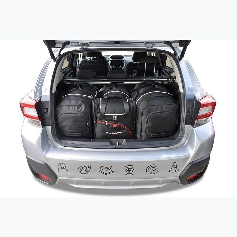 Gepäckträgertaschen-Set KJUST Subaru Xv 2017+ 4 Stk. Schwarz 14