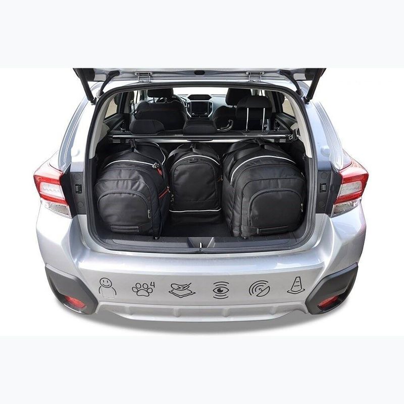 Gepäckträgertaschen-Set KJUST Subaru Xv 2017+ 4 Stk. Schwarz 15