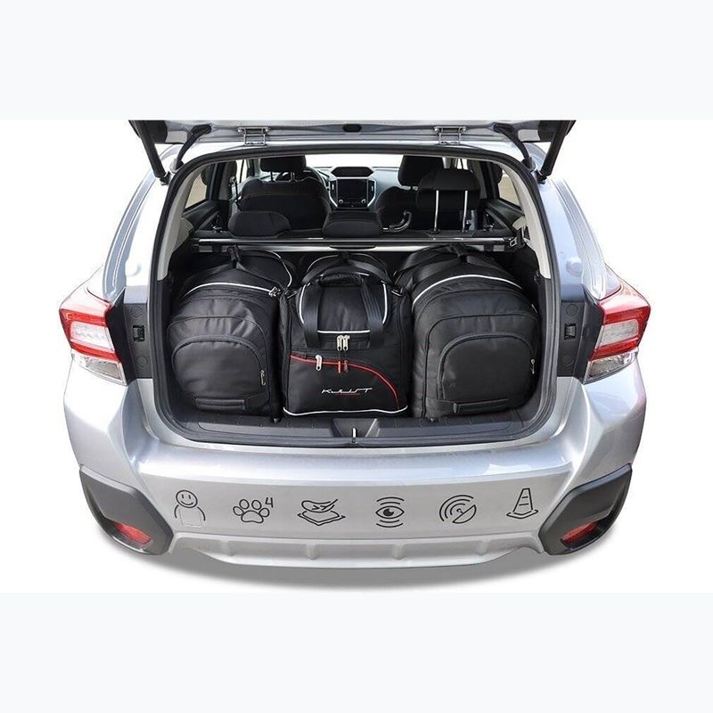Gepäckträgertaschen-Set KJUST Subaru Xv 2017+ 4 Stk. Schwarz 12