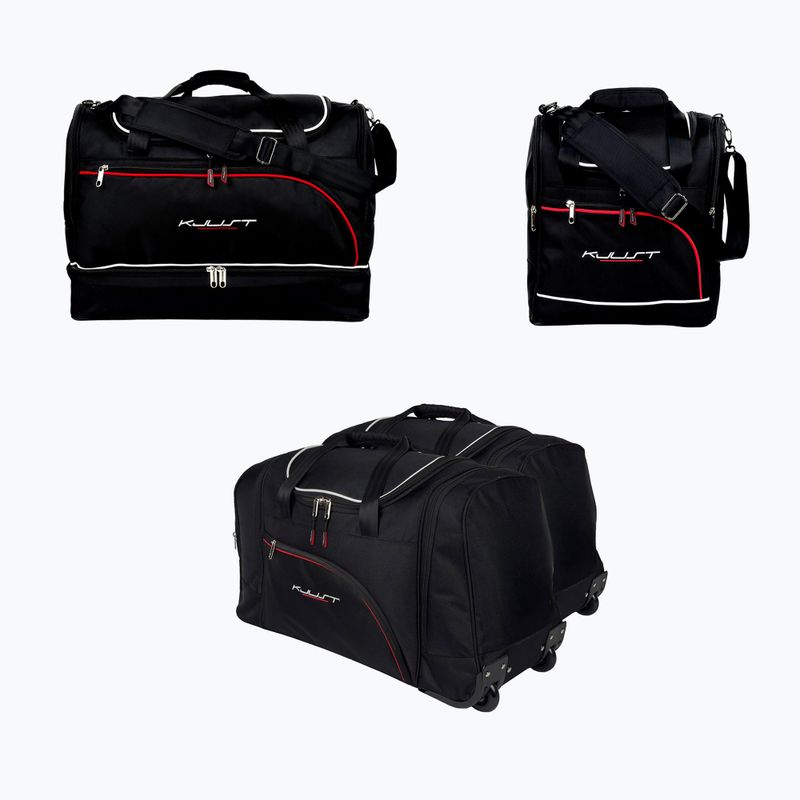 Gepäckträgertaschen-Set KJUST Renault Megane Coupe 2008+2016 4 Stk. Schwarz