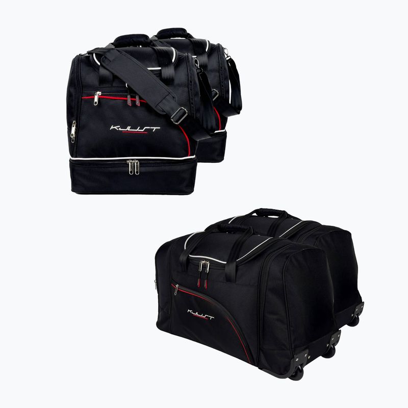 Gepäckträgertaschen-Set KJUST Renault Megane Coupe 2008-2016 4 Stk. Schwarz