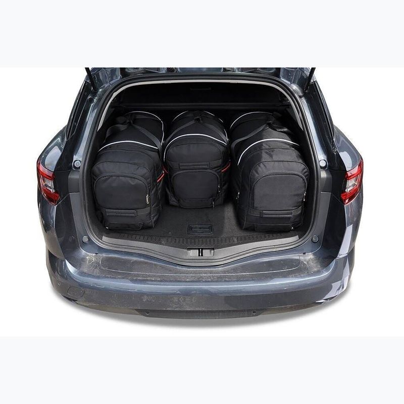 Gepäckträgertaschen-Set KJUST Renault Megane Grandtour 2016+ 4 Stk. Schwarz 14