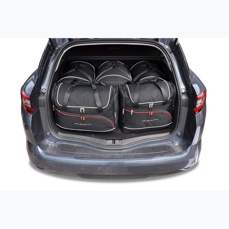 Gepäckträgertaschen-Set KJUST Renault Megane Grandtour 2016+ 5 Stk. Schwarz 12