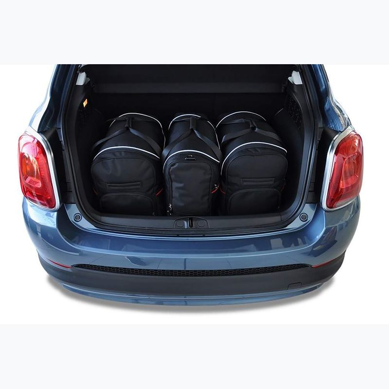 Gepäckträgertaschen-Set KJUST Fiat 500X 2014+ 3 Stk black 14